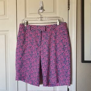 Lady Hagen Bermudas Golf Shorts Pink, Blue, White Geometric Women's 8
